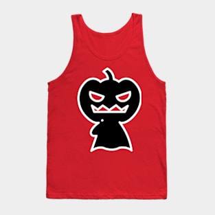 Scary funny pumpkin guy for halloween Tank Top